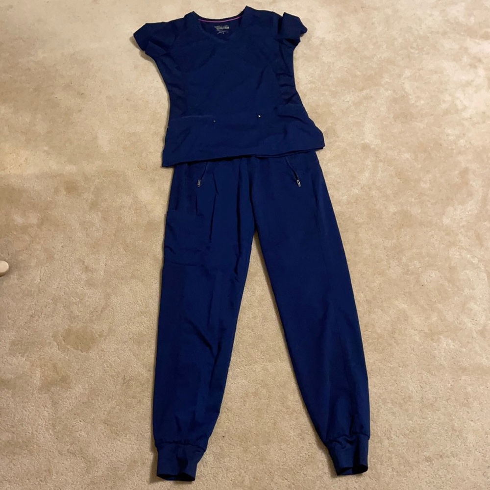 Purple Label Yoga by Healing Hands Scrub set